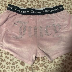 Juicy Couture Light Pink Velour Athletic Shorts